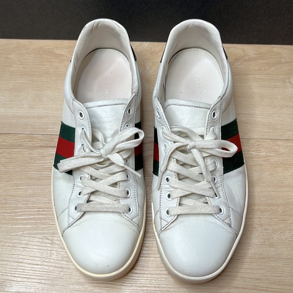 GUCCI New Ace Sneaker (Men) SIZE 8 G - Picture 3 of 10